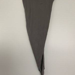 Helmut Lang gray jersey skirt